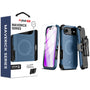 MyBat Pro Maverick Series MagSafe Case w/ Holster and Tempered Glass for Apple iPhone Air - Blue