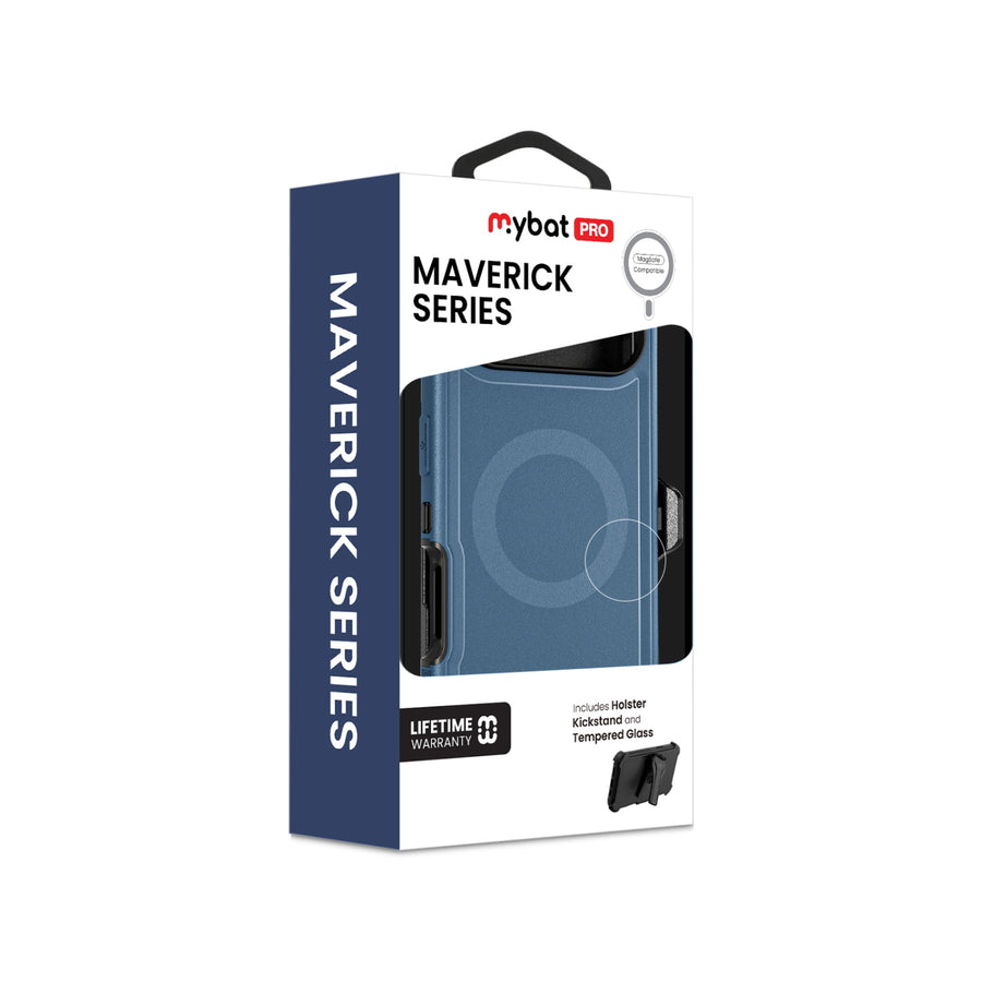 MyBat Pro Maverick Series MagSafe Case w/ Holster and Tempered Glass for Apple iPhone Air - Blue - RIP17ACS3NXMS002-11.jpg