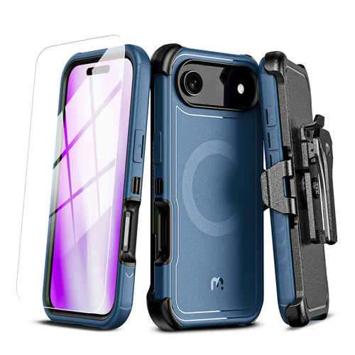 MyBat Pro Maverick Series MagSafe Case w/ Holster and Tempered Glass for Apple iPhone Air - Blue - RIP17ACS3NXMS002-2.jpg