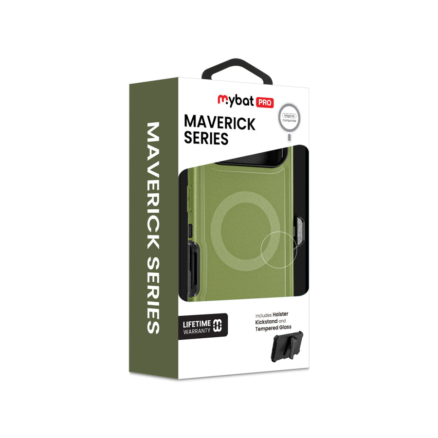MyBat Pro Maverick Series MagSafe Case w/ Holster and Tempered Glass for Apple iPhone Air - Army Green - RIP17ACS3NXMS004-11.jpg