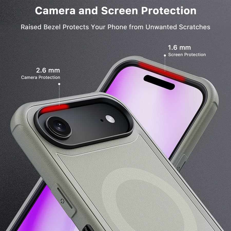 MyBat Pro Maverick Series MagSafe Case w/ Holster and Tempered Glass for Apple iPhone Air - Grey - RIP17ACS3NXMS005-4.jpg