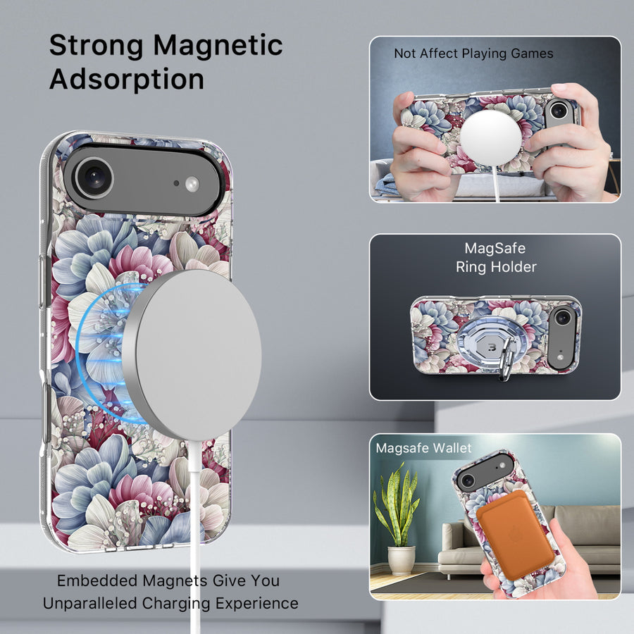 MyBat Pro Mood Series MagSafe Case (with Diamonds) for Apple iPhone Air - Floral Gems - RIP17ACSFSSDM603-5.jpg