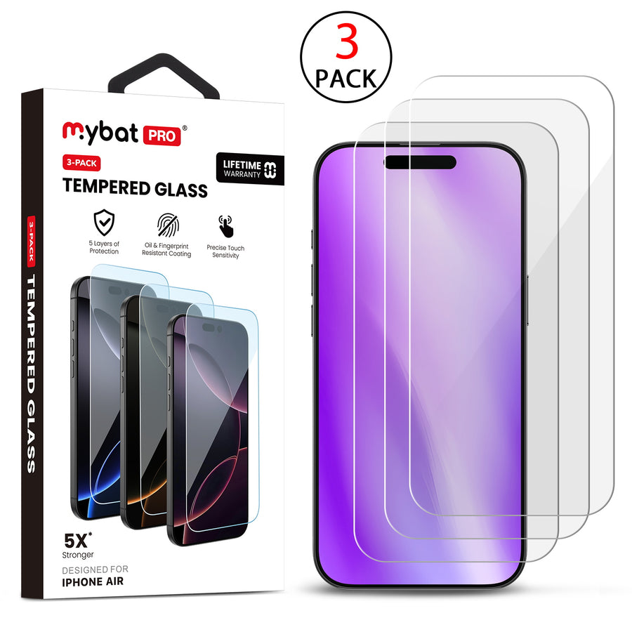 MyBat Pro Tempered Glass Screen Protector (2.5D)(3-pack) for Apple iPhone Air - Clear - RIP17ASC90TH-1.jpg