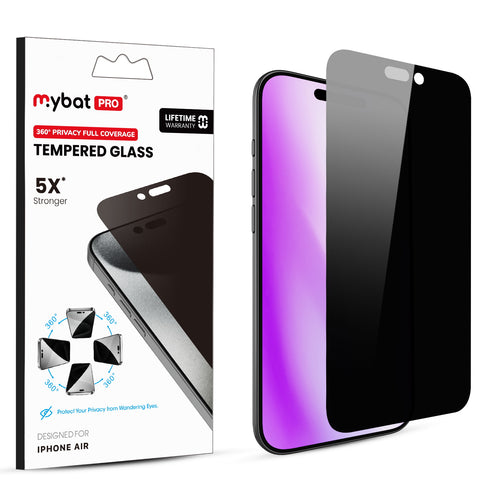 MyBat Pro 360° Privacy Full Coverage Tempered Glass for Apple iPhone Air - Black - RIP17ASCF360-1.jpg