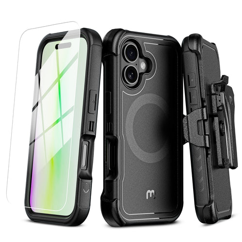 MyBat Pro Maverick Series MagSafe Case w/ Holster and Tempered Glass for Apple iPhone 17 - Black - RIP17CS3NXMS001-2.jpg