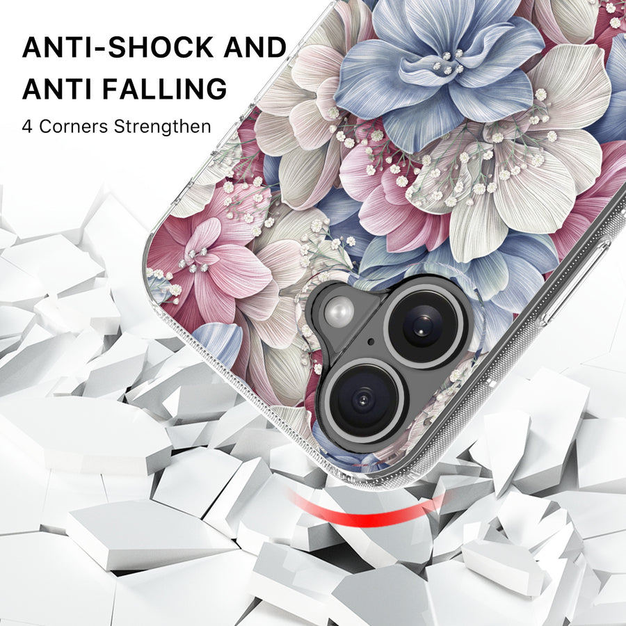 MyBat Pro Mood Series MagSafe Case (with Diamonds) for Apple iPhone 17 - Floral Gems - RIP17CSFSSDM603-3.jpg