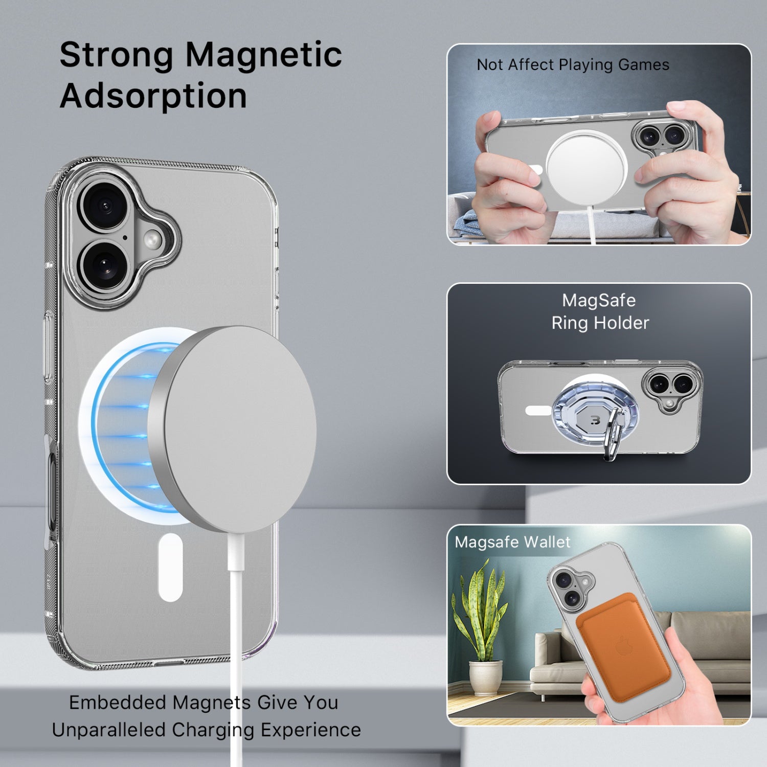 MyBat Pro Savvy Series MagSafe Case for Apple iPhone 17 - Clear - RIP17CSFSST301-5.jpg