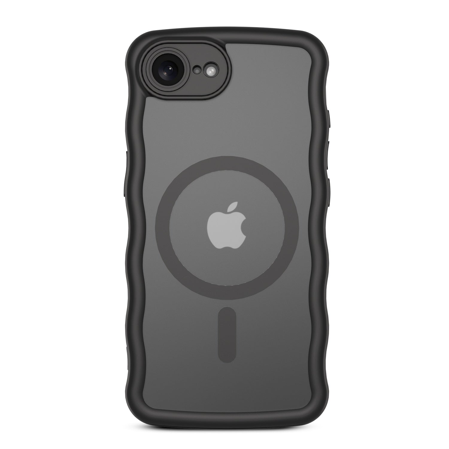 MyBat Pro Contour Series MagSafe Wavy Matte Case for Apple iPhone 17e / 16e - Black - RIP17ECSFGMS501-3.jpg