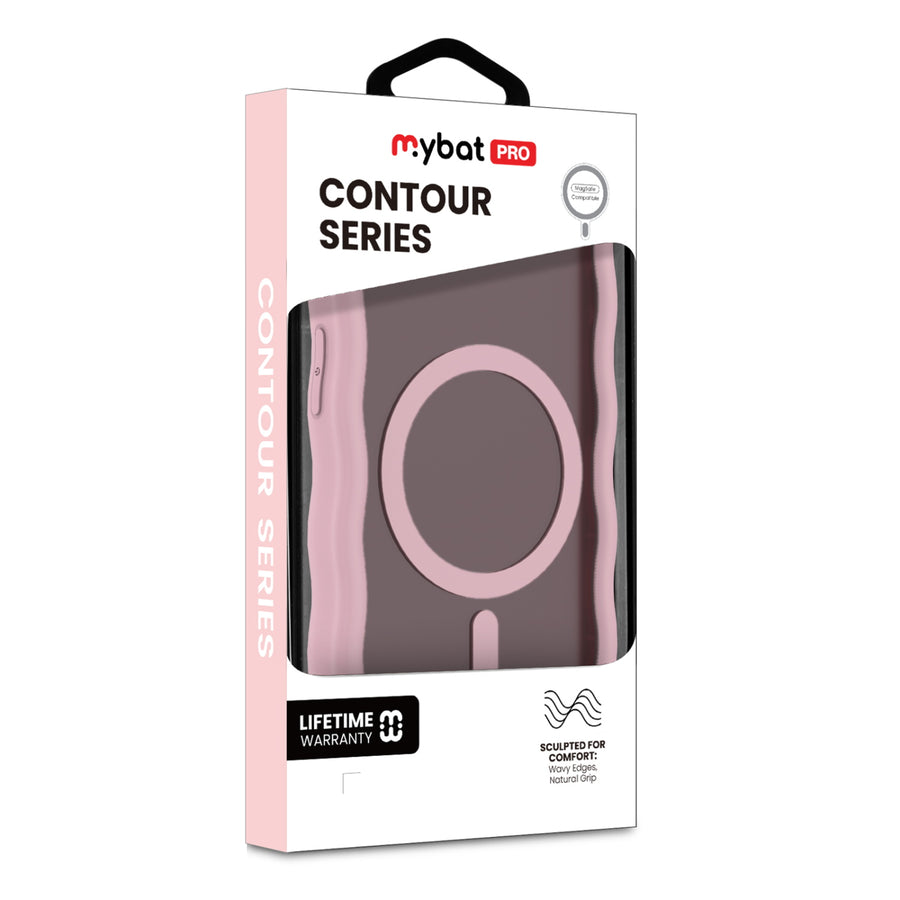 MyBat Pro Contour Series MagSafe Wavy Matte Case for Apple iPhone 17e / 16e - Pink - RIP17ECSFGMS502-8.jpg