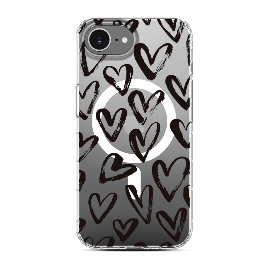 MyBat Pro Mood Series MagSafe Case for Apple iPhone 17e / 16e - Black Hearts - RIP17ECSFSSM503-3.jpg