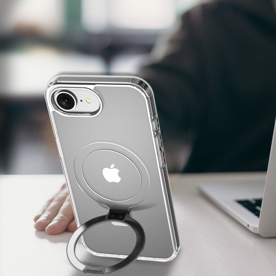 MyBat Pro Shade Series Case w/ MagSafe Ring Stand for Apple iPhone 17e / 16e - Clear - RIP17ECSSSMS101-9.jpg