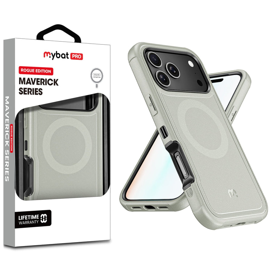MyBat Pro Maverick Series Rogue Edition MagSafe Case for Apple iPhone 17 Pro - Grey
