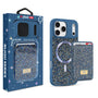 MyBat Pro Bijou Series MagSafe Bundle with Diamond Case + MagStash Wallet for Apple iPhone 17 Pro - Sapphire Blue