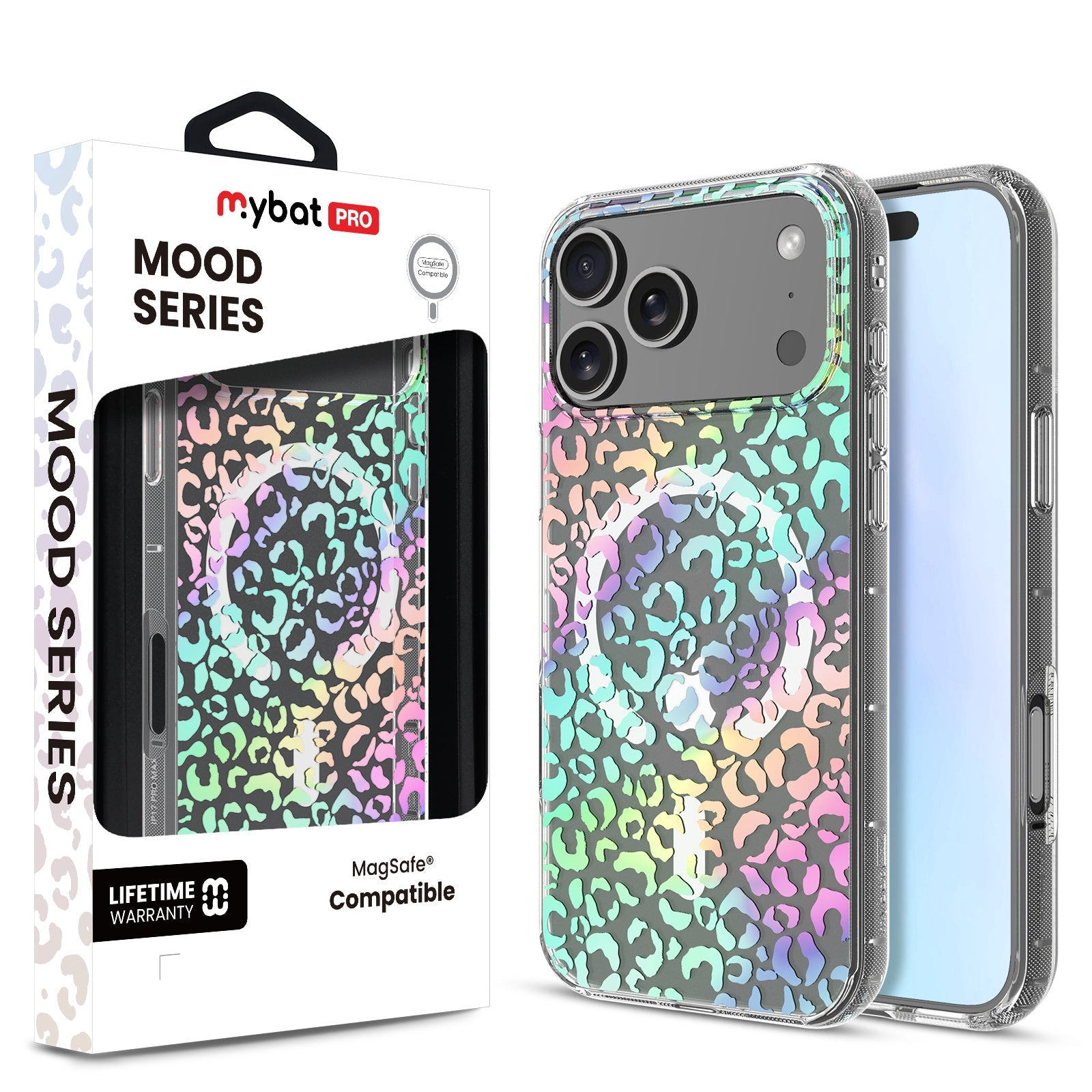 MyBat Pro Mood Series MagSafe Case for Apple iPhone 17 Pro - Holographic Leopard