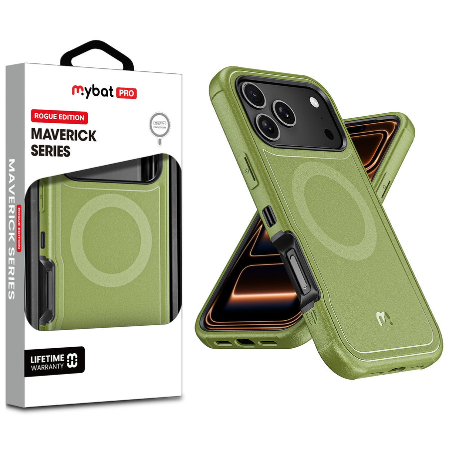 MyBat Pro Maverick Series Rogue Edition MagSafe Case for Apple iPhone 17 Pro Max - Army Green