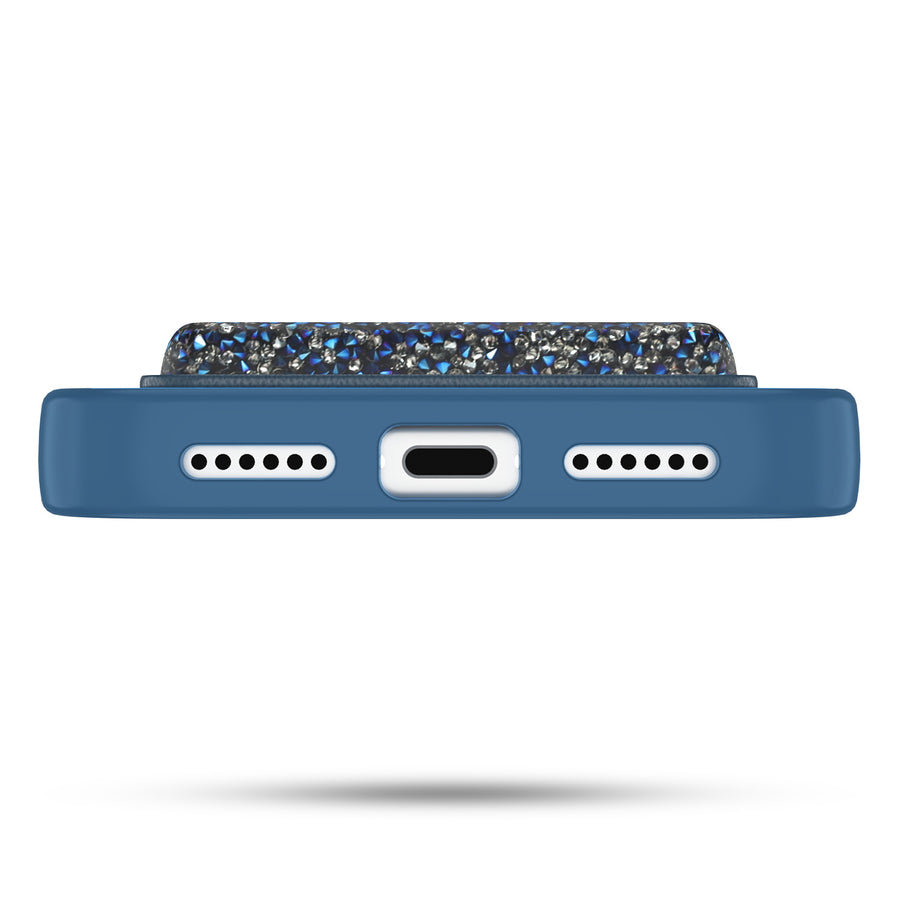 MyBat Pro Bijou Series MagSafe Bundle with Diamond Case + MagStash Wallet for Apple iPhone 17 Pro Max - Sapphire Blue - RIP17PMCSBIJS002-4.JPG