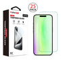 MyBat Pro Tempered Glass Screen Protector (2.5D)(25-pack) for Apple iPhone 17 / 16 Pro - Clear