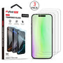 MyBat Pro Tempered Glass Screen Protector (2.5D)(3-pack) for Apple iPhone 17/iPhone 17 Pro / 16 Pro - Clear