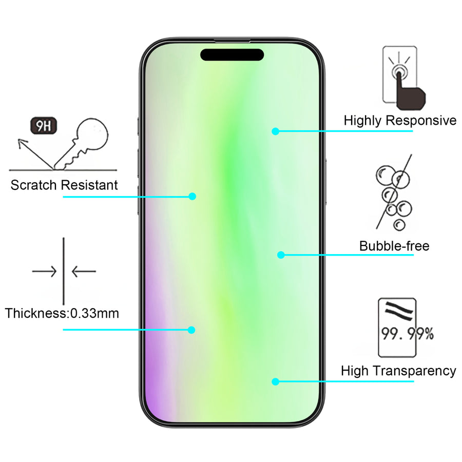 MyBat Pro Tempered Glass Screen Protector (2.5D)(3-pack) for Apple iPhone 17/iPhone 17 Pro / 16 Pro - Clear - RIP17SC90TH-4.jpg