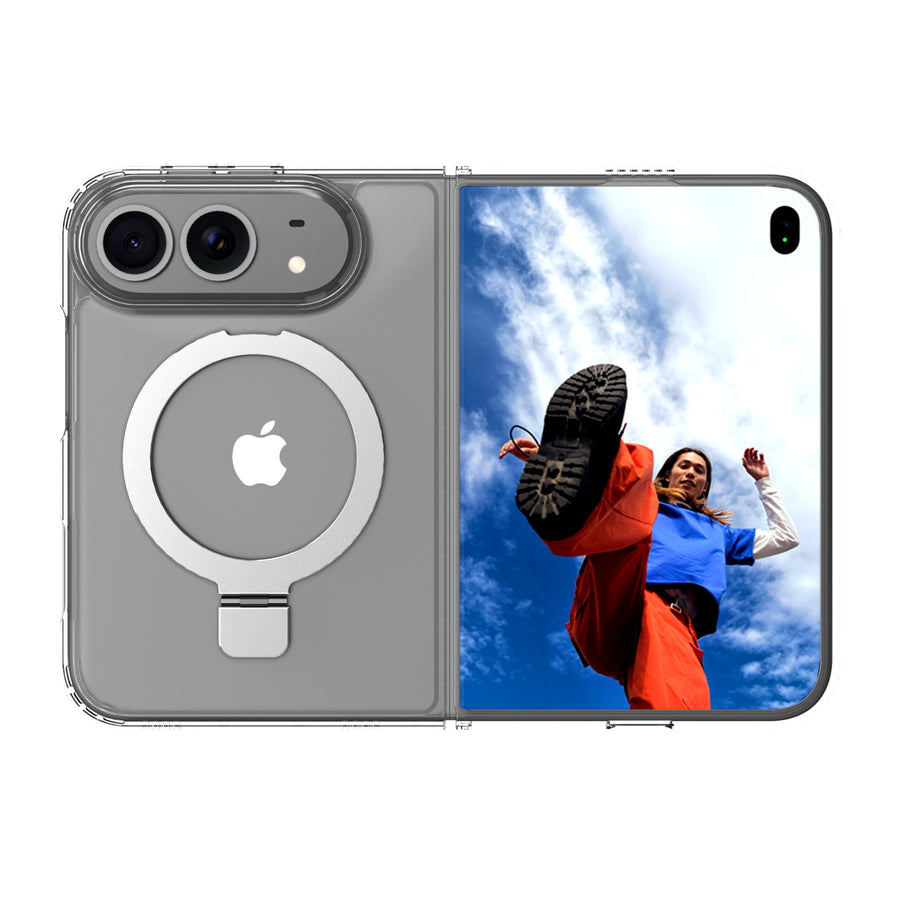 MyBat Pro Shade Series Case w/ MagSafe Ring Stand for Apple iPhone Duo - Clear - RIP18DCSSSMS101.JPG
