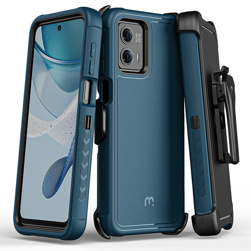 MyBat Pro Maverick Series Case w/ Holster for Motorola Moto G 5G (2023) - Blue - RMG5G23CS3NXS002-2.jpg