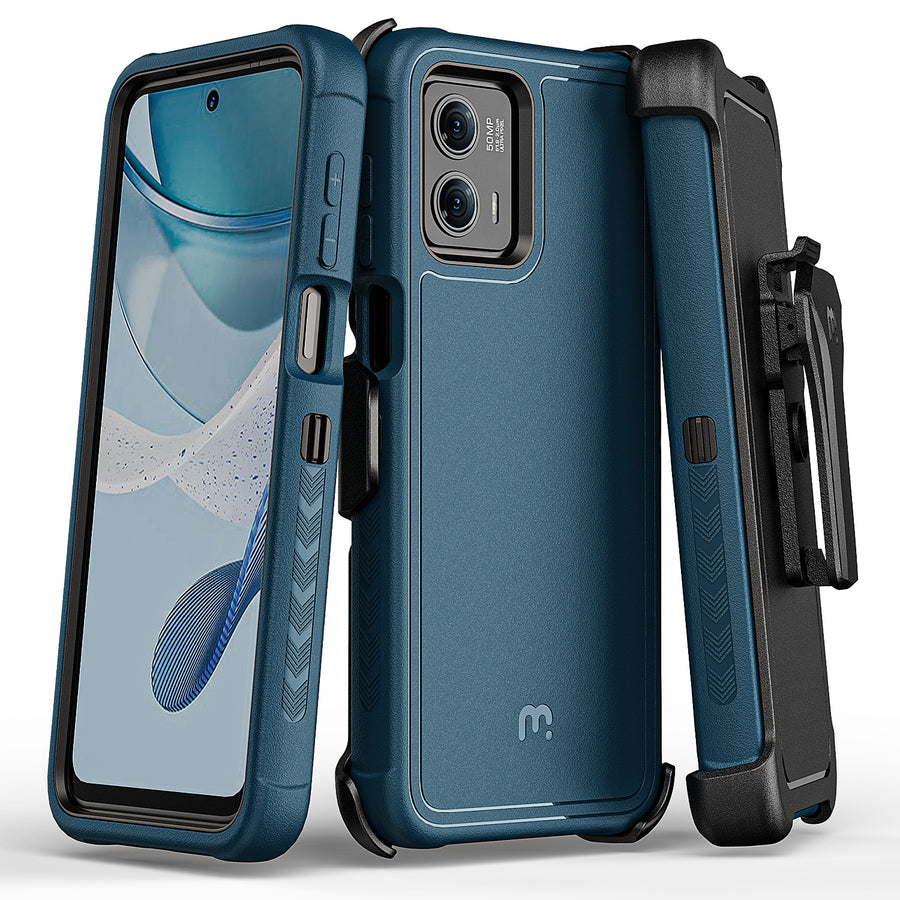 MyBat Pro Maverick Series Case w/ Holster for Motorola Moto G 5G (2023) - Blue - RMG5G23CS3NXS002-2.jpg
