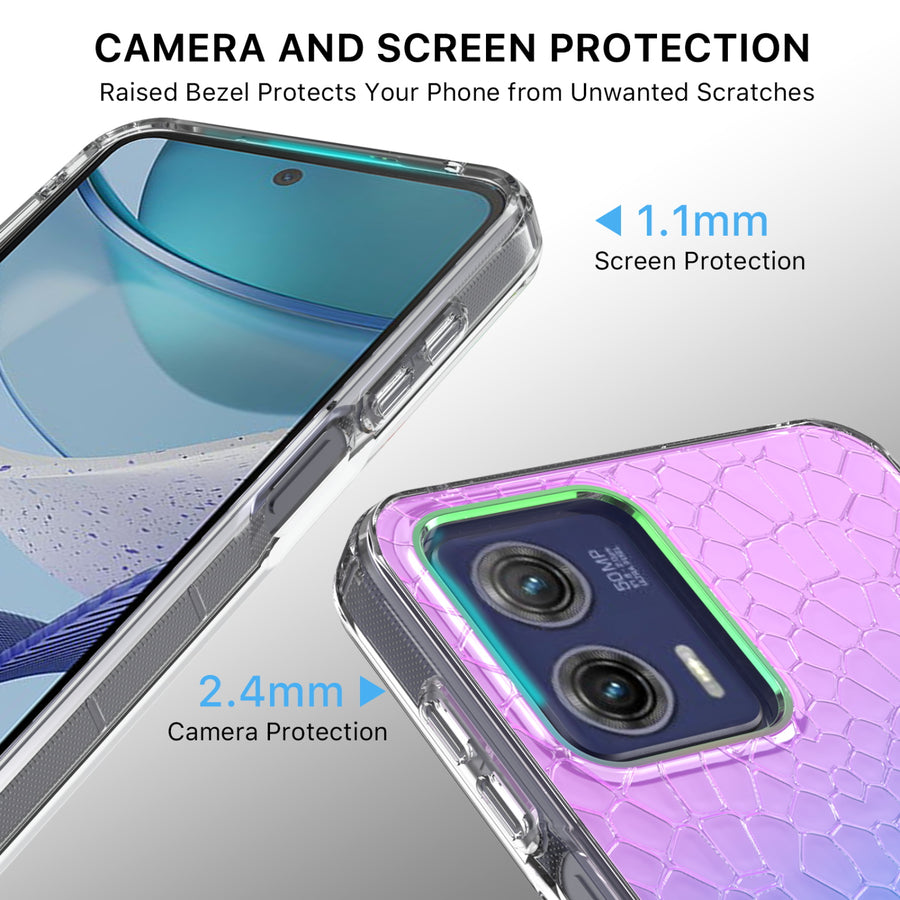MyBat Pro Mood Series Case for Motorola Moto G 5G (2023) - Iridescent Snake - RMG5G23CSFSSM367-4.jpg