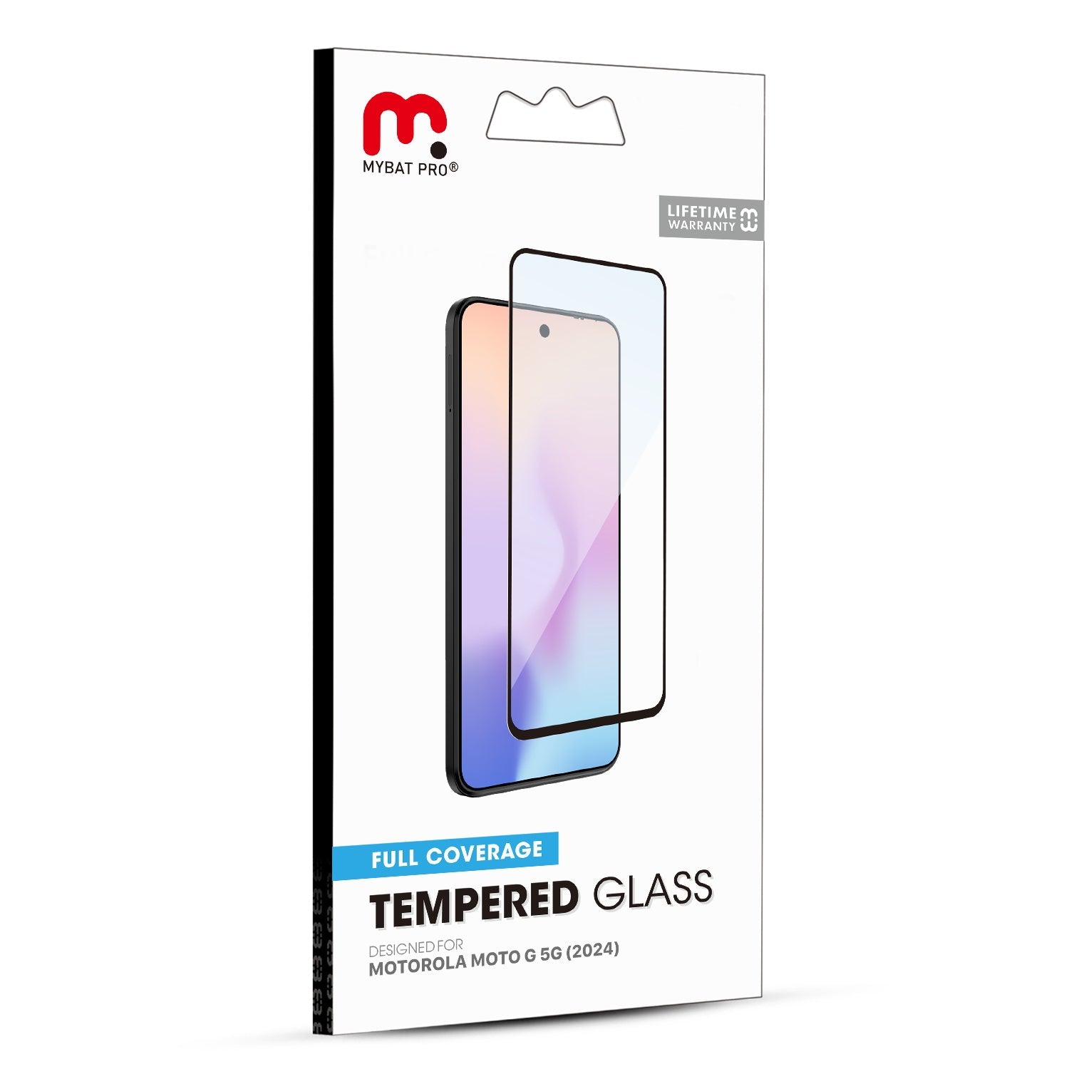MyBat Pro Full Coverage Tempered Glass Screen Protector for Motorola Moto G 5G (2024) - Black