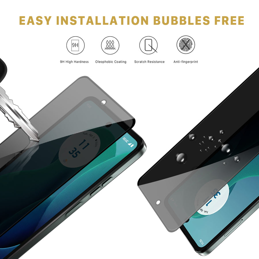 MyBat Pro Privacy Full Coverage Tempered Glass Screen Protector for Motorola Moto G 5G (2024) - Black - RMG5G24SCF111-6.jpg