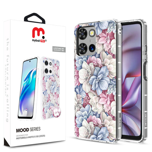 MyBat Pro Mood Series Case (with Diamonds) for Motorola Moto G 5G (2025) - Floral Gems - RMG5G25CSFSSD156-1.jpg
