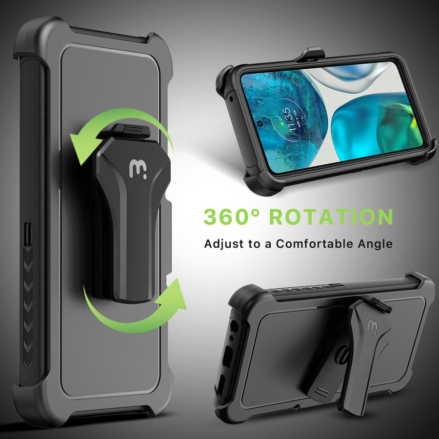 MyBat Pro Maverick Series Case w/ Holster for Motorola Moto G 5G (2022) - Black - RMG5GCS3NXS001-6.jpg
