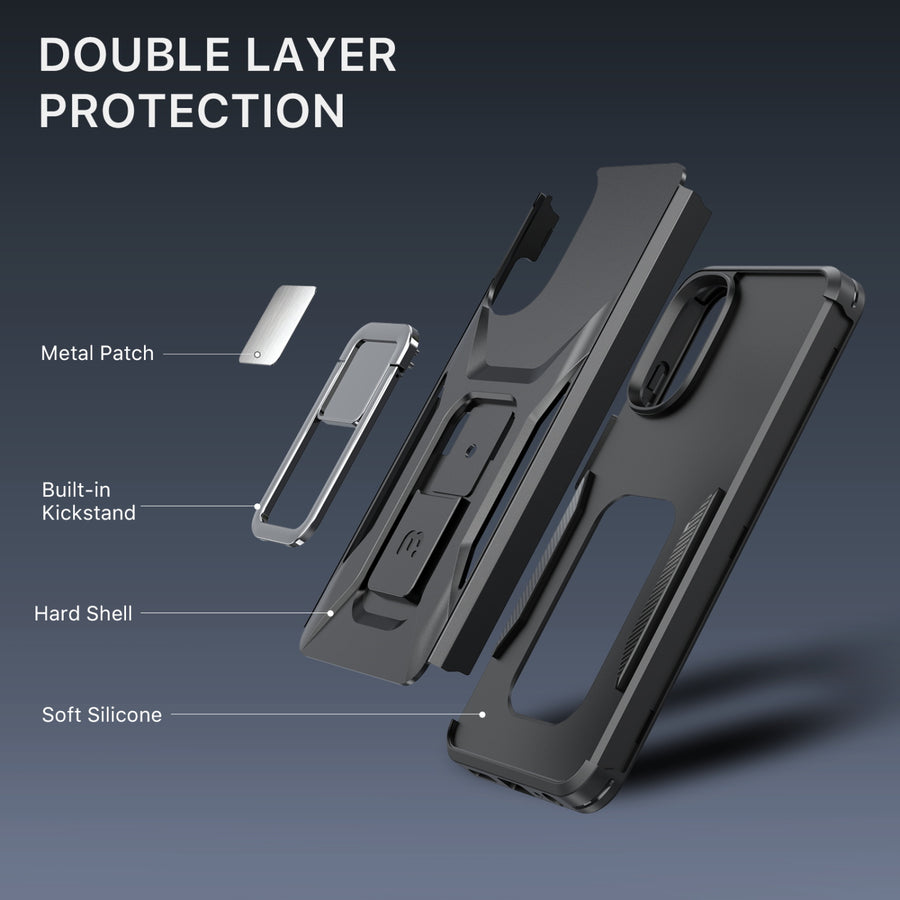 MyBat Pro Antimicrobial Stealth Series (with Stand) for Motorola Moto G 5G (2022) - Black / Black - RMG5GCSSTSS001-5.jpg