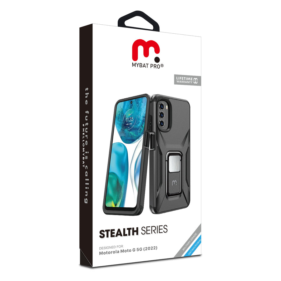 MyBat Pro Antimicrobial Stealth Series (with Stand) for Motorola Moto G 5G (2022) - Black / Black - RMG5GCSSTSS001-8.jpg