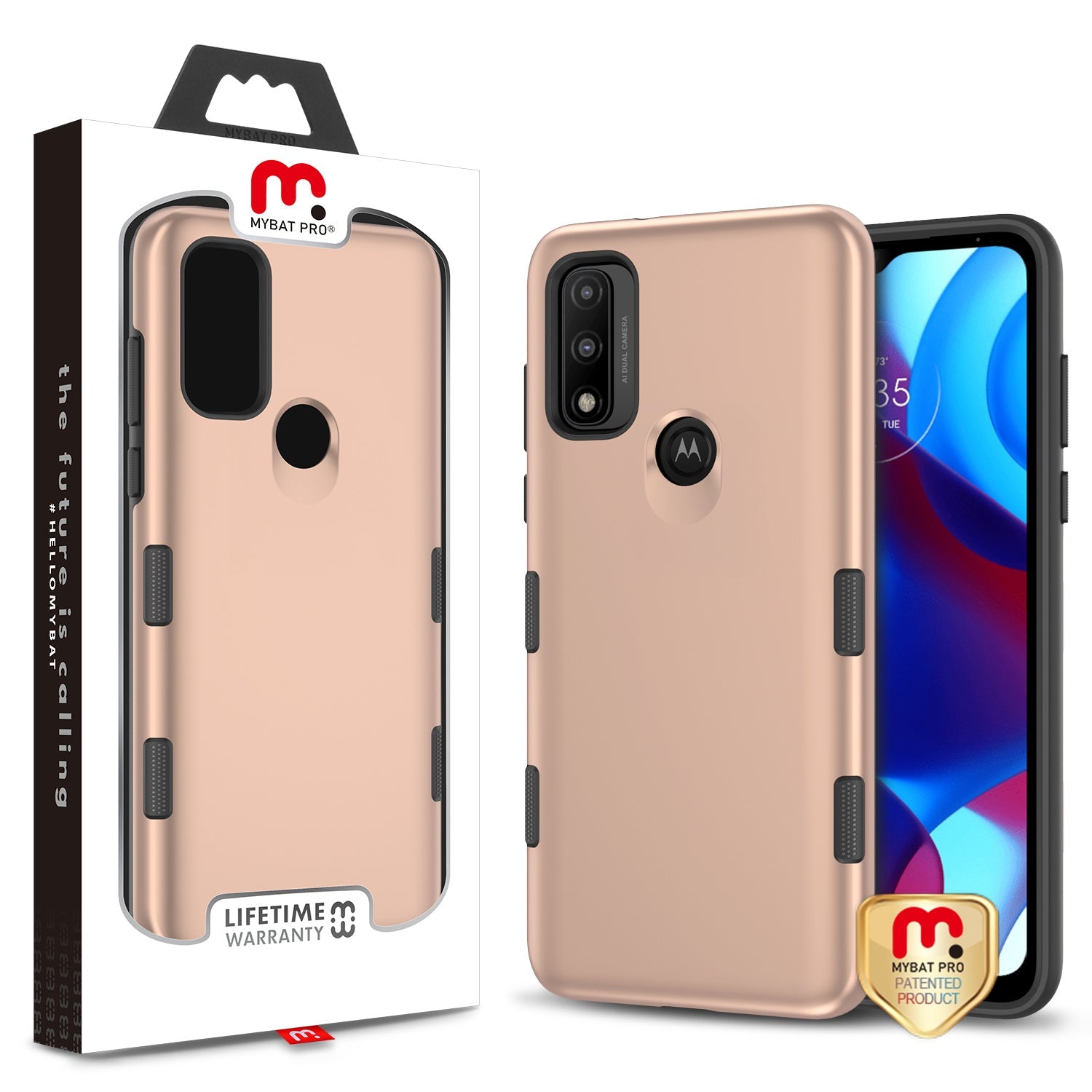 MyBat Pro Tuff Subs Series Case for Motorola Moto G Pure - Rose Gold