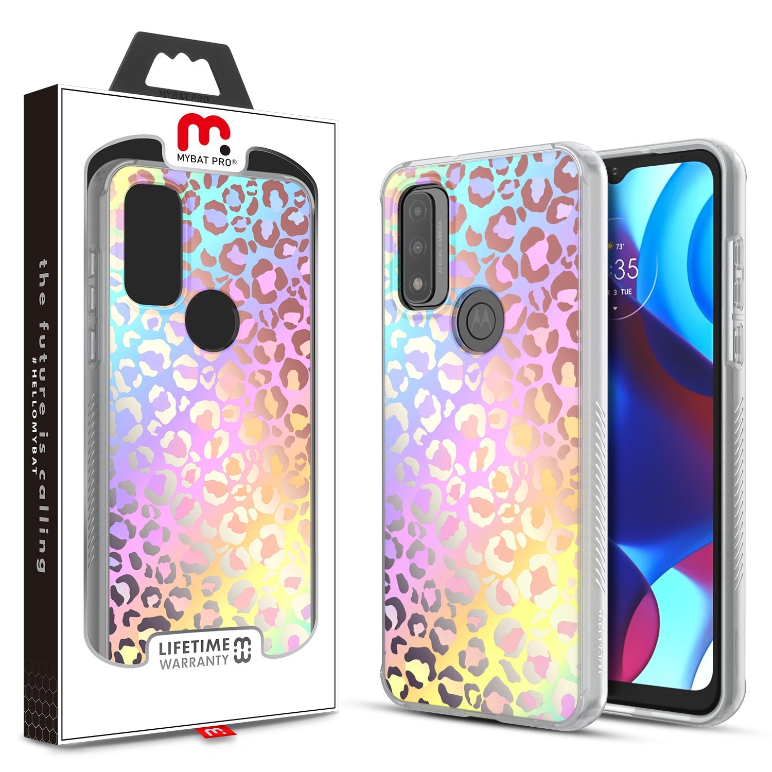 MyBat Pro Mood Series Case for Motorola  Moto G Pure - Holographic Leopard