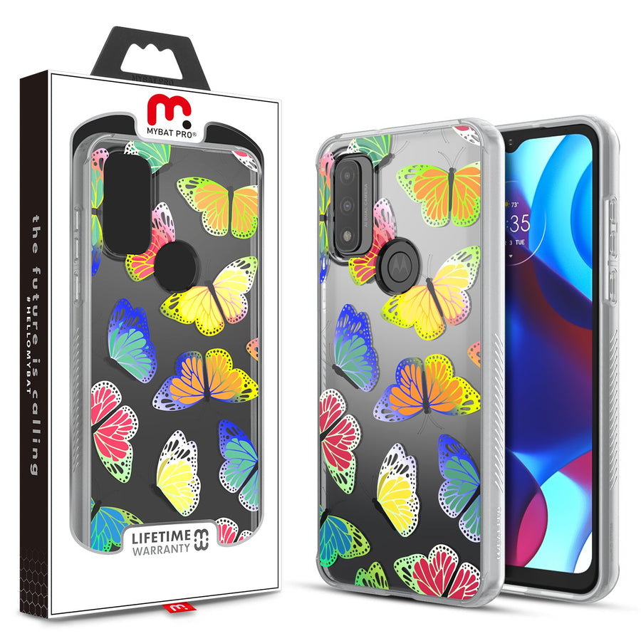 MyBat Pro Mood Series Case for Motorola Moto G Pure - Neon Butterflies