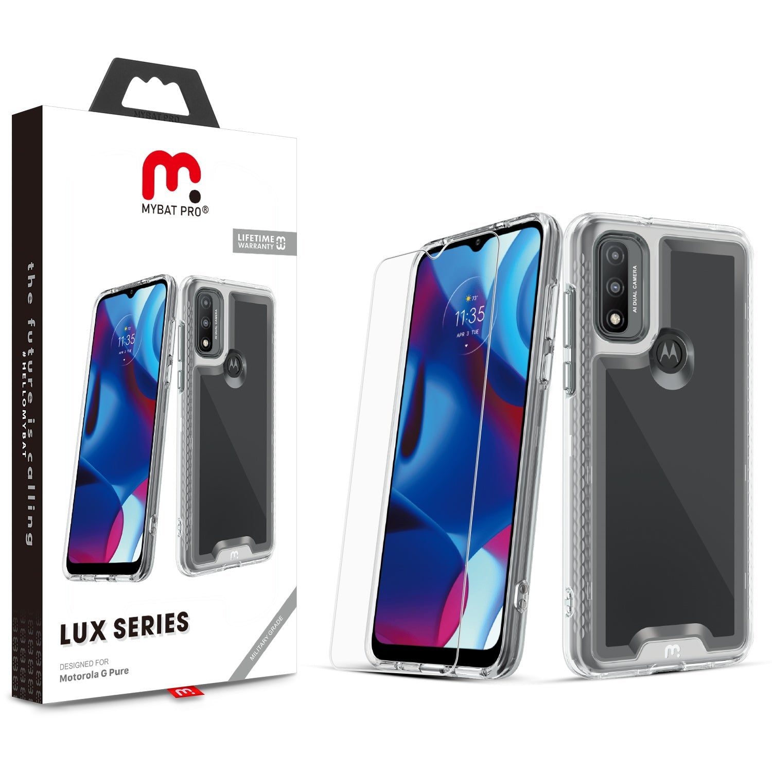 MyBat Pro Lux Series Case for Motorola Moto G Pure - Clear