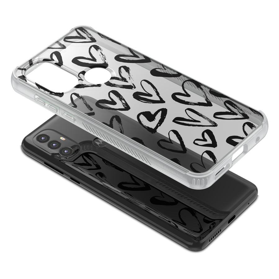 MyBat Pro Mood Series Case for Motorola  Moto G Power (2022) - Black Hearts - RMGPW22CSFSSM363-6.jpg