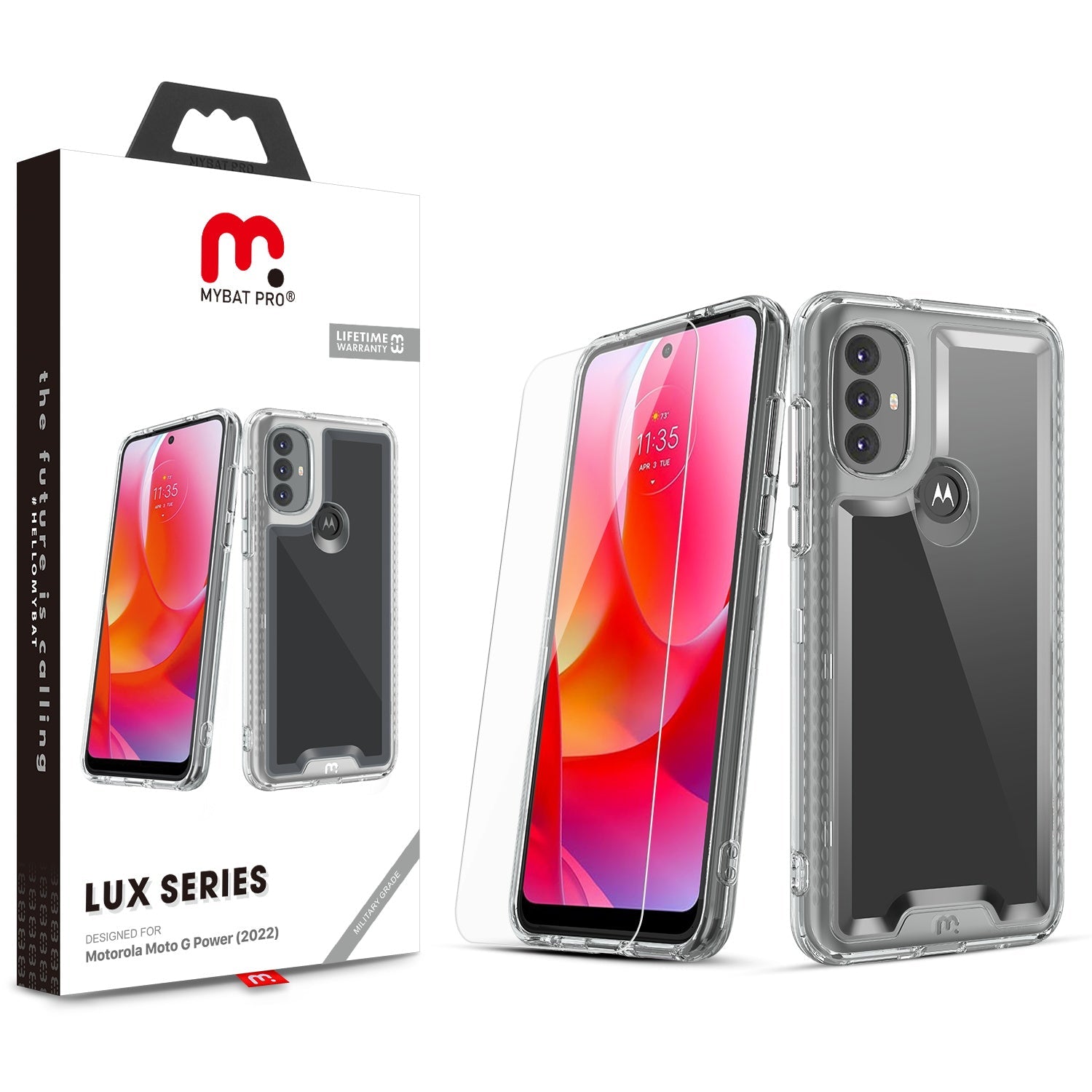 MyBat Pro Lux Series Case for Motorola Moto G Power (2022) - Clear