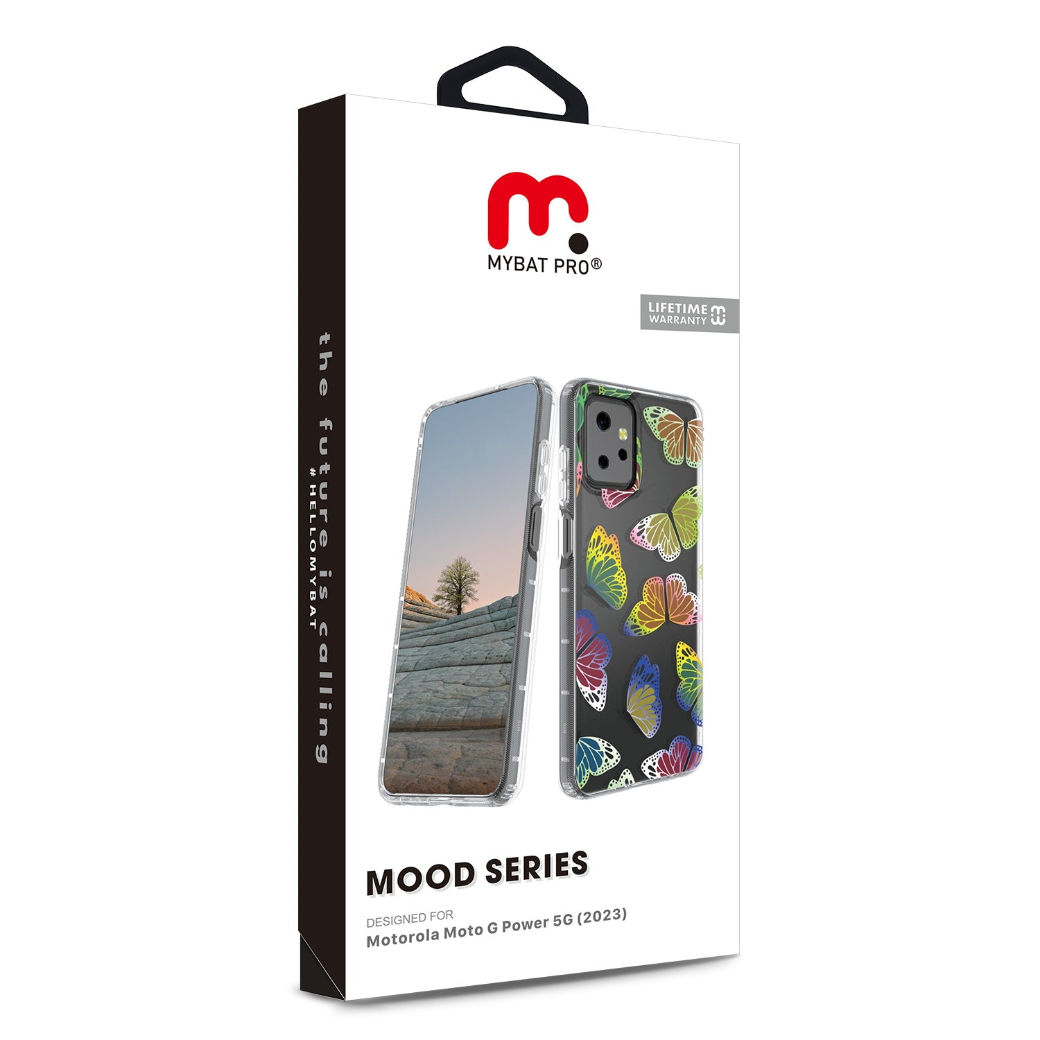 MyBat Pro Mood Series Case for Motorola Moto G Power 5G (2023) - Neon Butterflies