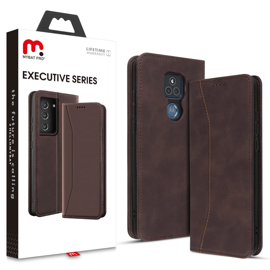 MyBat Pro Executive Series Case for Motorola Moto G Play (2021) - Brown