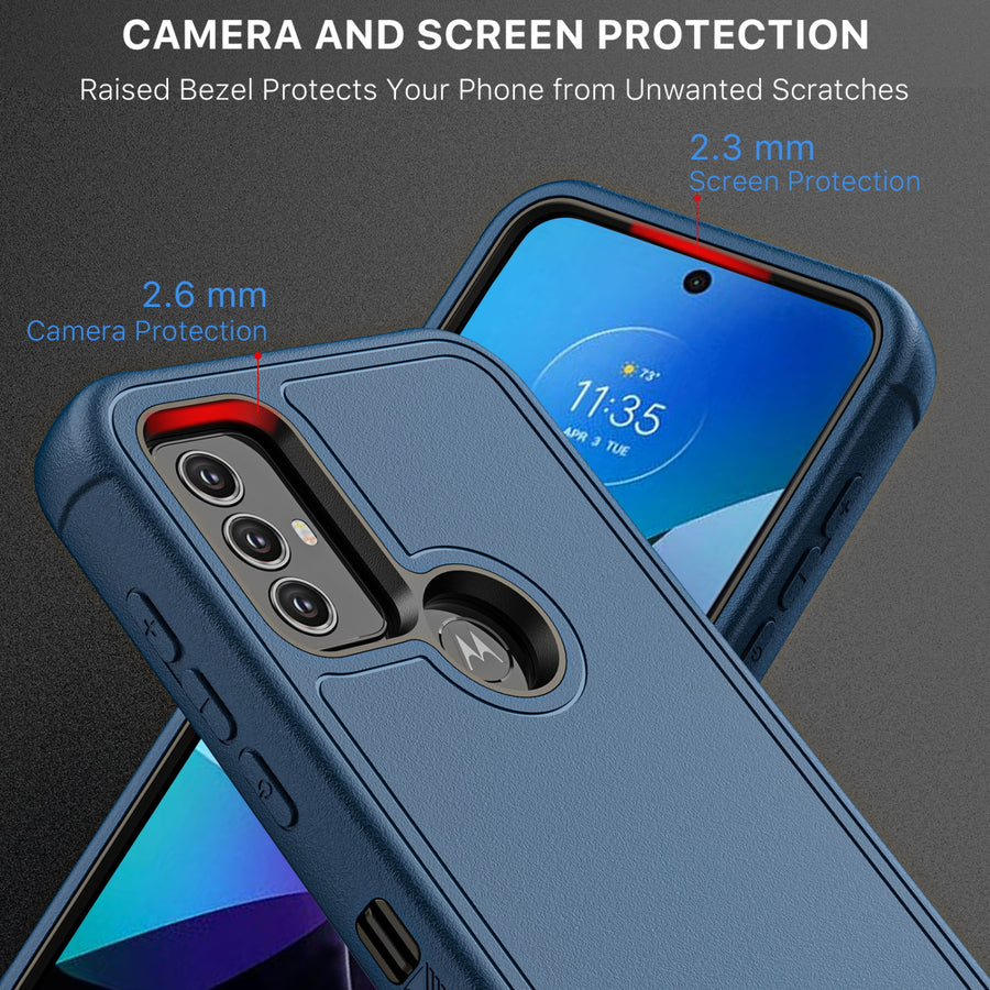 MyBat Pro Maverick Series Case w/ Holster for Motorola Moto G Play (2023) - Blue - RMGPY23CS3NXS002-4.JPG