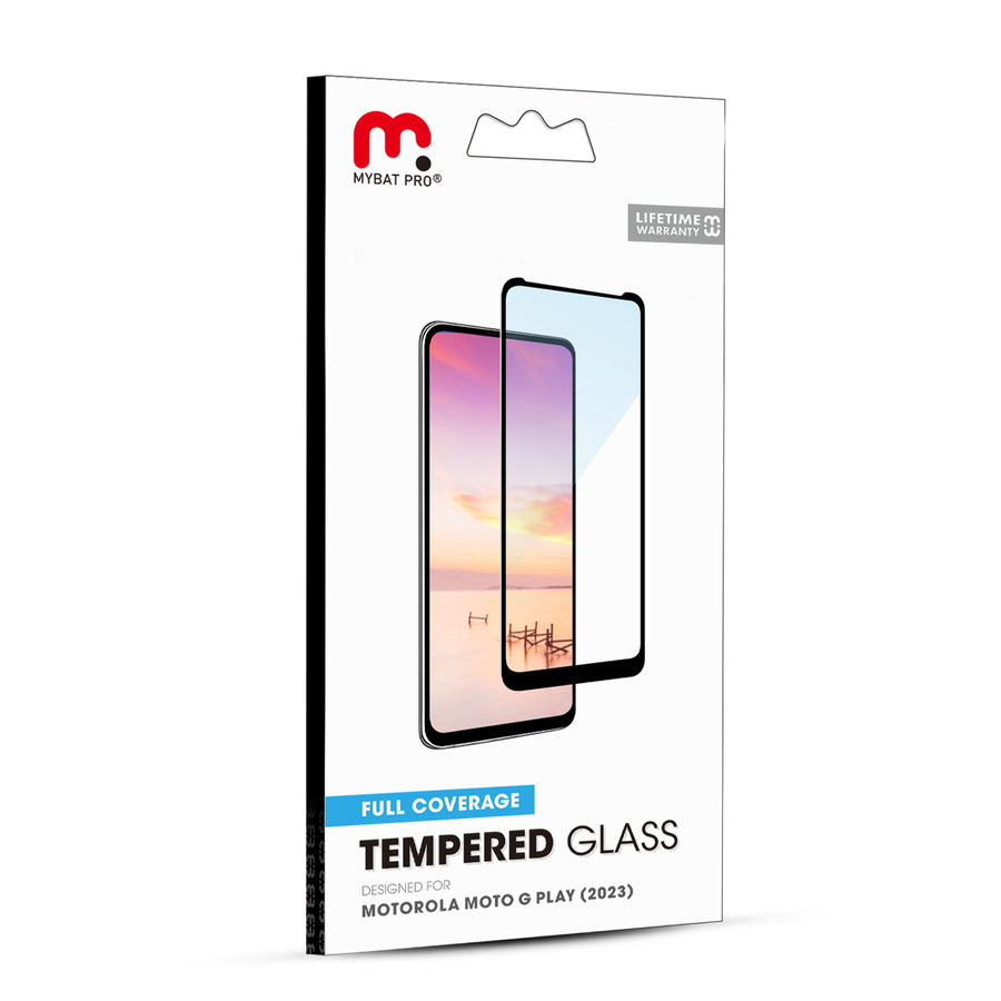MyBat Pro Full Coverage Tempered Glass Screen Protector for Motorola Moto G Play (2023) - Black - RMGPY23SC85A-7.jpg