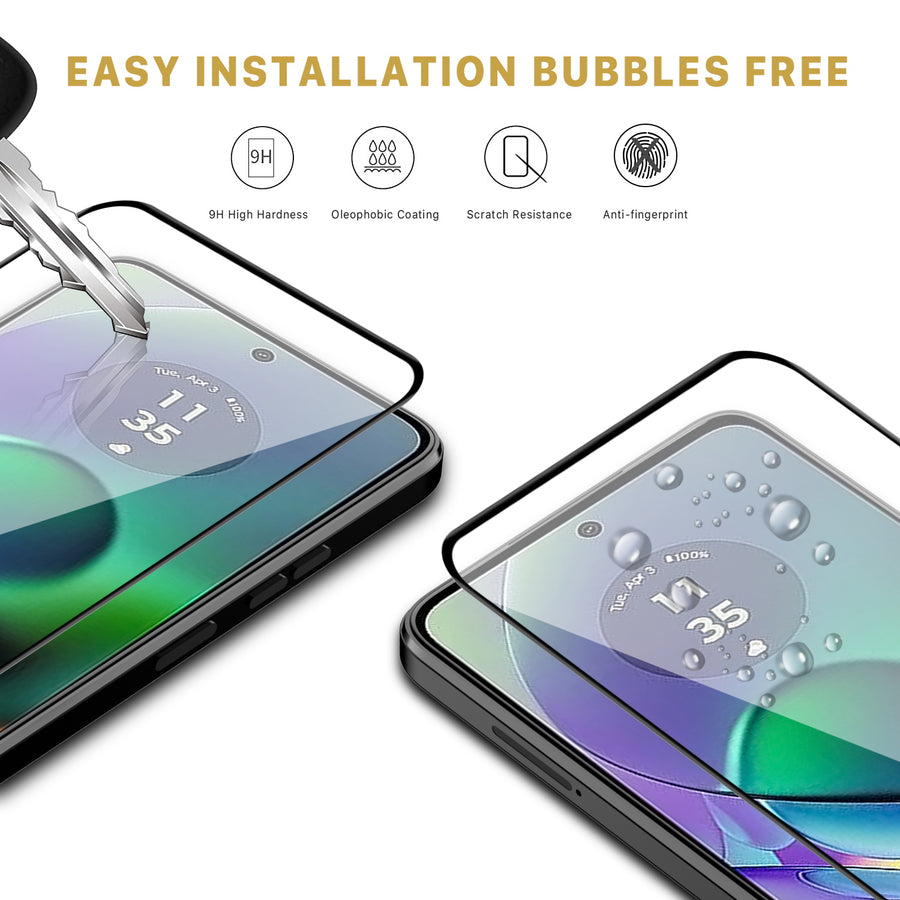 MyBat Pro Full Coverage Tempered Glass Screen Protector for Motorola Moto G Play 4G (2024) - Black - RMGPY24SC85A-6.jpg