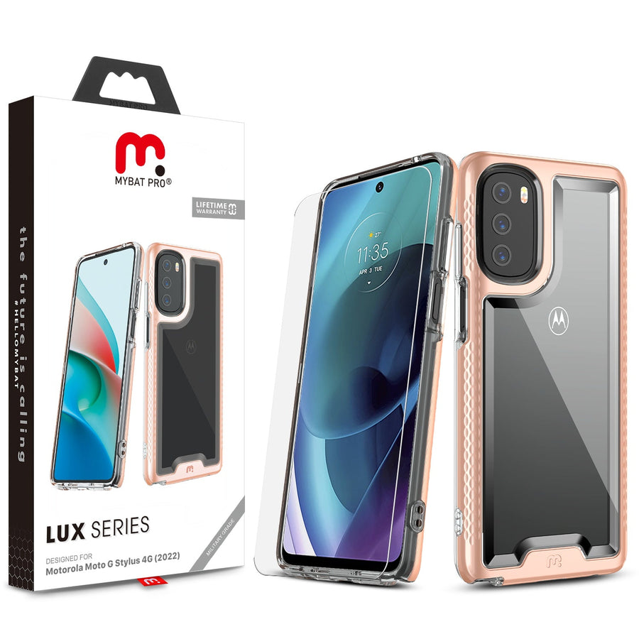 MyBat Pro Lux Series Case for Motorola Moto G Stylus 4G (2022) - Rose Gold