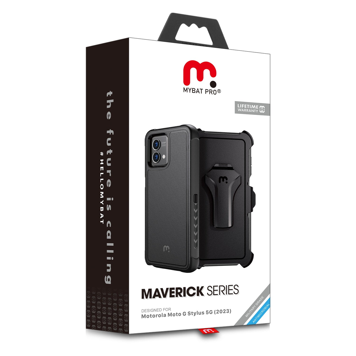 MyBat Pro Maverick Series Case w/ Holster for Motorola Moto G Stylus 5G (2023) - Black