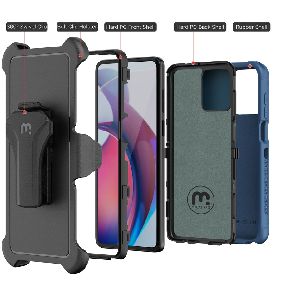 MyBat Pro Maverick Series Case w/ Holster for Motorola Moto G Stylus 5G (2023) - Blue - RMGS5G23CS3NXS002-3.jpg