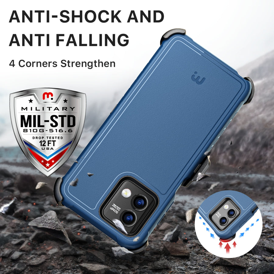 MyBat Pro Maverick Series Case w/ Holster for Motorola Moto G Stylus 5G (2023) - Blue - RMGS5G23CS3NXS002-4.jpg