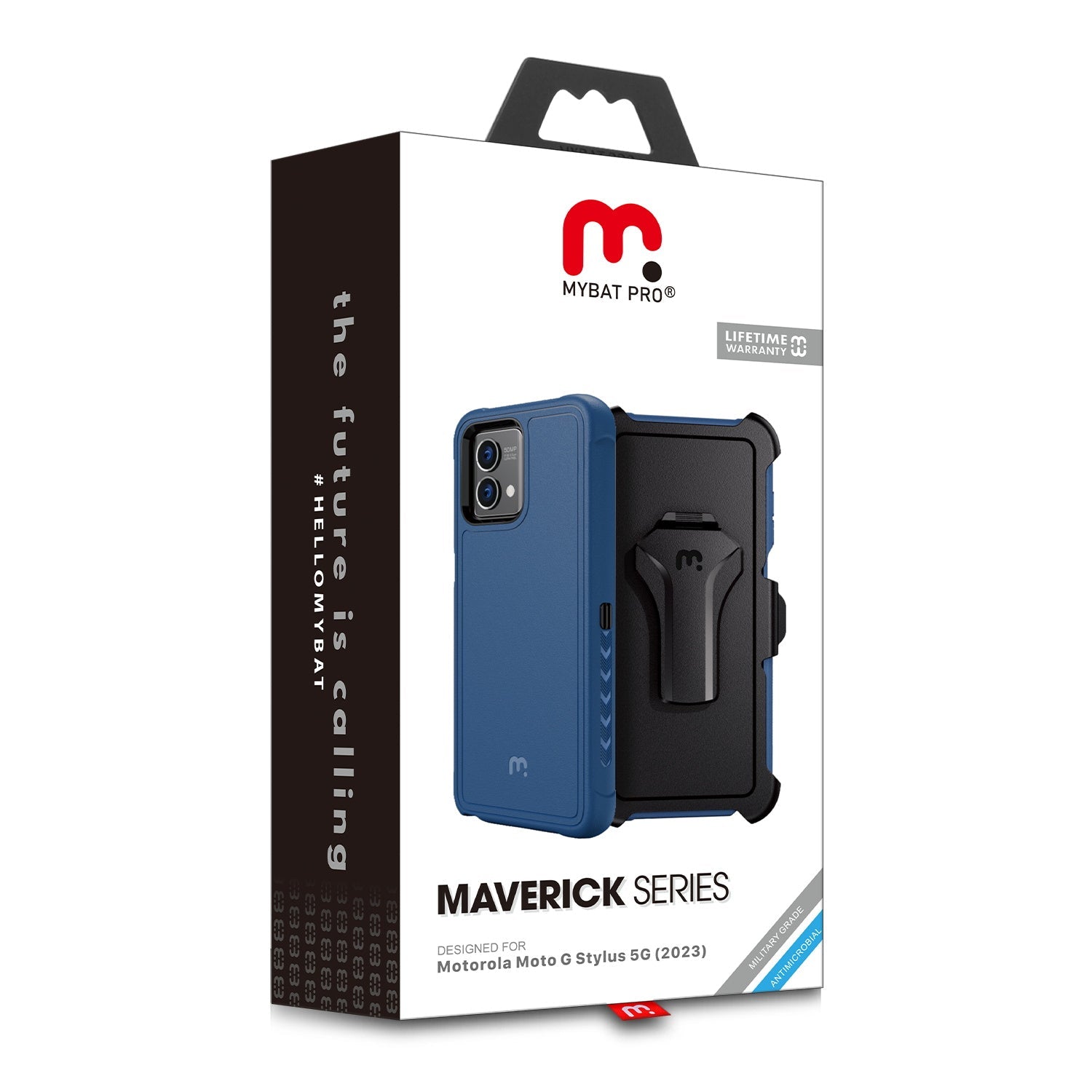 MyBat Pro Maverick Series Case w/ Holster for Motorola Moto G Stylus 5G (2023) - Blue