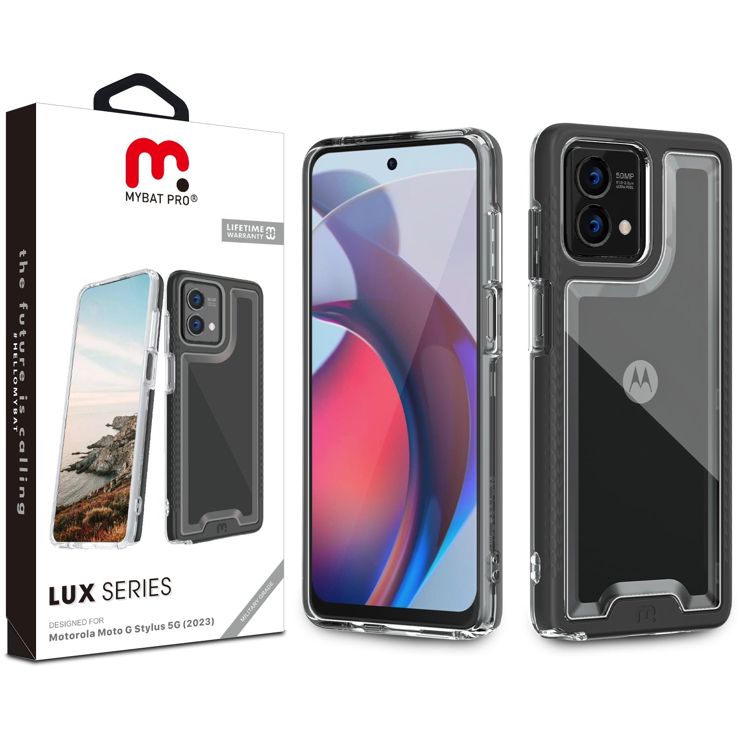 MyBat Pro Lux Series Case for Motorola Moto G Stylus 5G (2023) - Black